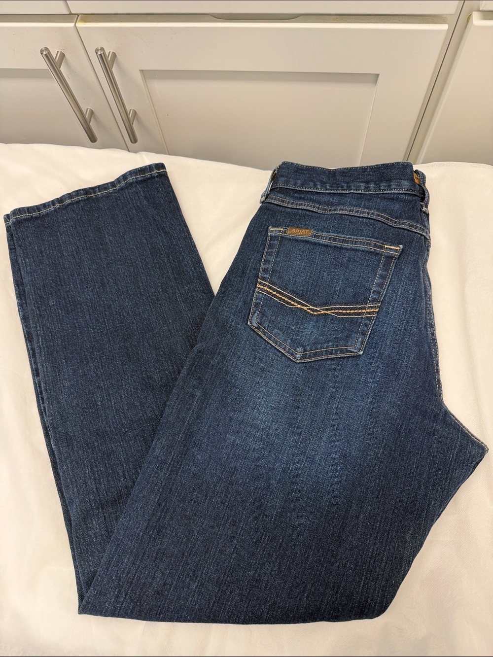 Ariat Men’s Straight-Leg Jeans in Dark Blue